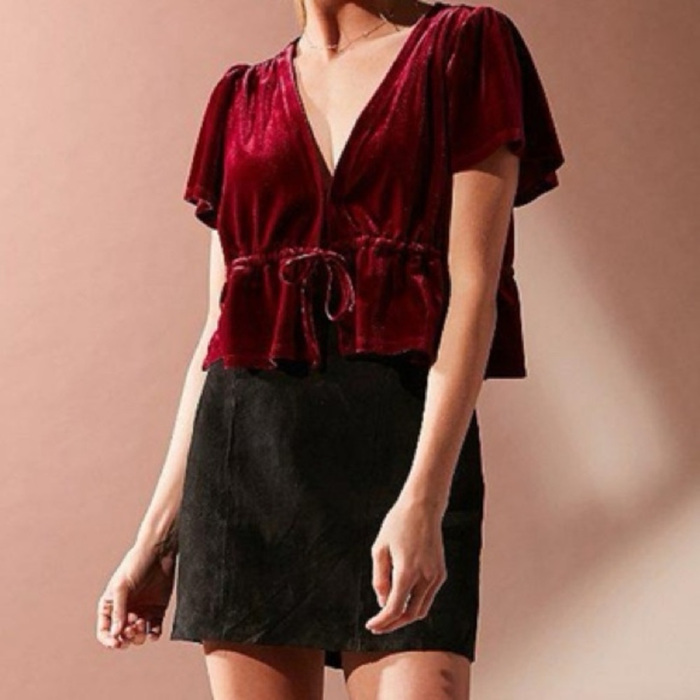 Urban Outfitters Velvet Top